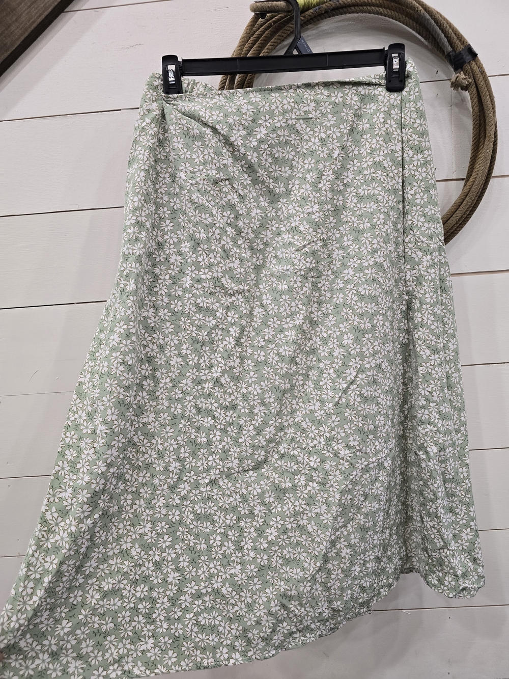 SHEIN Mint Green Daisy Maxi Skirt